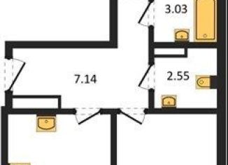 Продажа 2-ком. квартиры, 59.1 м2, Воронежская область