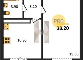 Продажа однокомнатной квартиры, 38.2 м2, Воронежская область, улица Шидловского, 28