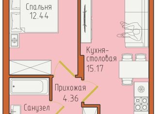 Продажа однокомнатной квартиры, 38.9 м2, Светлогорск