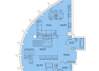 Продается квартира свободная планировка, 90.8 м2, Иркутск