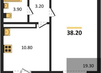 Продается 1-ком. квартира, 38.2 м2, Воронежская область, улица Шидловского, 28