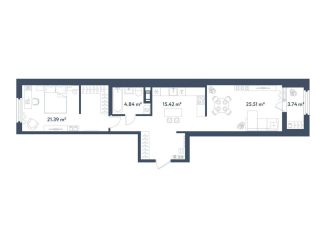 Продаю 1-комнатную квартиру, 69 м2, Санкт-Петербург, метро Московские ворота