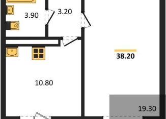 Продается 1-ком. квартира, 38.2 м2, Воронежская область, улица Шидловского, 28