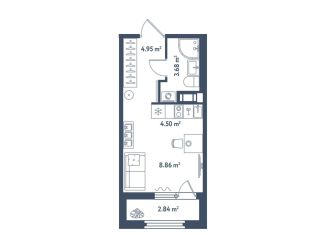 Продаю квартиру студию, 23.4 м2, Санкт-Петербург, метро Московские ворота