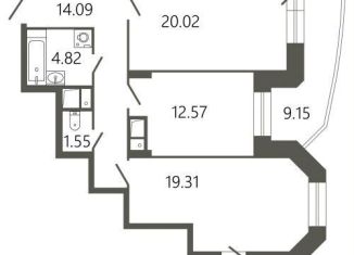 Продаю двухкомнатную квартиру, 78.1 м2, Подольск, Советская улица, 18к2