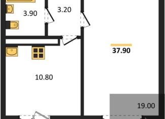 Продается однокомнатная квартира, 37.9 м2, Воронежская область, улица Шидловского, 28