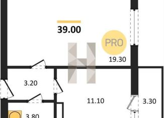 Продается 1-комнатная квартира, 39 м2, Воронежская область