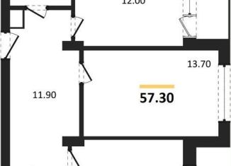 Продается 2-комнатная квартира, 57.3 м2, Воронежская область, бульвар Содружества, 1