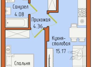 Продаю 1-комнатную квартиру, 38.5 м2, Светлогорск