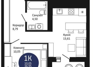 Продаю 1-ком. квартиру, 39 м2, Новосибирская область