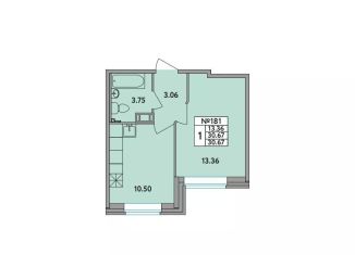 Продается однокомнатная квартира, 30.7 м2, деревня Новое Девяткино, Главная улица, 2, ЖК Удача