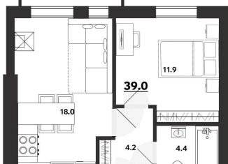 2-комнатная квартира на продажу, 39 м2, Ульяновская область