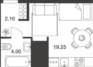 Продается квартира студия, 25.4 м2, Тула, Центральный территориальный округ, Рязанская улица