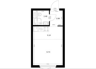 Продам квартиру студию, 20 м2, Москва, жилой комплекс Ютаново, 5