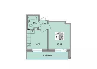 Продам 1-ком. квартиру, 32.1 м2, деревня Новое Девяткино, Главная улица, 2, ЖК Удача