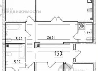 Продается четырехкомнатная квартира, 153.9 м2, Санкт-Петербург, Петровская коса, 6к1