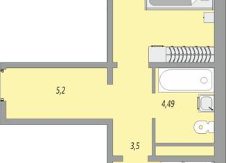 Продам 2-комнатную квартиру, 47.4 м2, Крымск, улица Юркина, 6