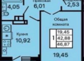 Продам однокомнатную квартиру, 47 м2, Геленджик, улица Маршала Жукова, 2к1