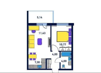 Продажа 2-ком. квартиры, 42.6 м2, Карелия