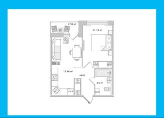 Продам 1-комнатную квартиру, 34.5 м2, Санкт-Петербург, Михайловская дорога, 16к3