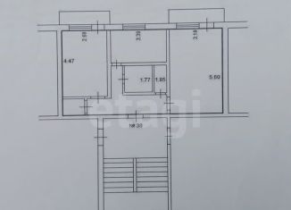 Продаю двухкомнатную квартиру, 49.9 м2, Остров, улица ДОС, 16