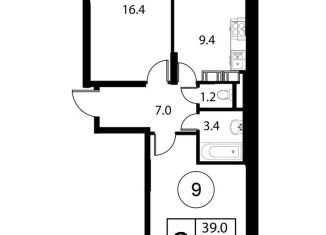 Продается 2-ком. квартира, 61.3 м2, Московская область