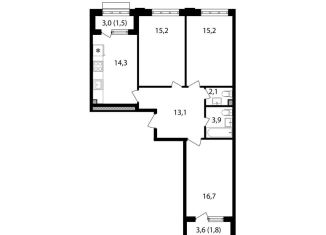 Продажа 3-ком. квартиры, 84.1 м2, Москва, САО, Михалковская улица, 48к1