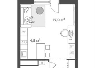 Продается квартира студия, 30.4 м2, Тверская область