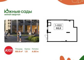 Сдаю торговую площадь, 68.8 м2, Москва, Бартеневская улица, 18к2, район Южное Бутово