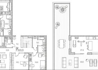 Продаю 3-комнатную квартиру, 310 м2, Тюмень, Первомайская улица, 1Аблок3