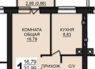 Продажа 1-комнатной квартиры, 35.5 м2, Богданихское сельское поселение