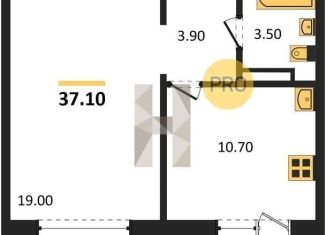 1-комнатная квартира на продажу, 37.1 м2, Новосибирская область