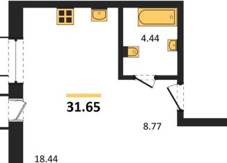 Продажа квартиры студии, 31.6 м2, Воронеж, Железнодорожный район, набережная Чуева, 7