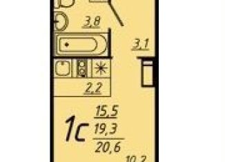 Продается квартира студия, 20.7 м2, Воронежская область