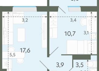 Продается 1-комнатная квартира, 35.7 м2, Новосибирская область, Спортивная улица, 37