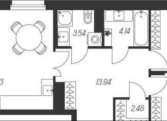 Продается двухкомнатная квартира, 82.1 м2, Тула, улица Смидович, 18Б