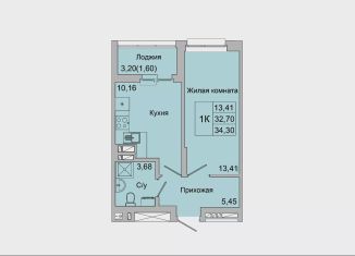 1-комнатная квартира на продажу, 34.3 м2, Ростовская область