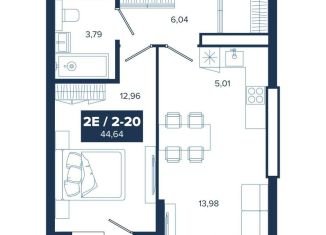 Продается двухкомнатная квартира, 43.2 м2, Свердловская область