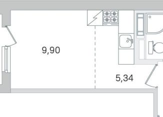 Продажа квартиры студии, 24 м2, Пушкин