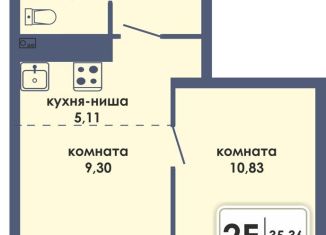 Продаю 2-комнатную квартиру, 35.4 м2, Пермь, Ленинский район