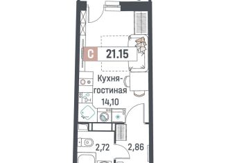 Продажа квартиры студии, 21.2 м2, Мурино