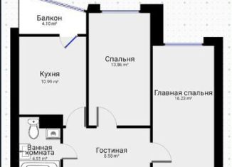 Продам 2-комнатную квартиру, 55.8 м2, Краснодар, Прикубанский округ, улица Адмирала Крузенштерна, 5