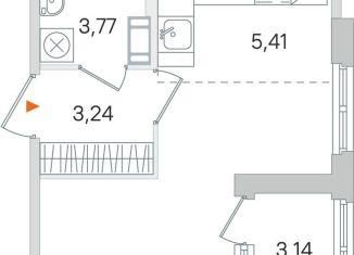 Квартира на продажу студия, 27.7 м2, Пушкин