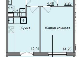 1-комнатная квартира на продажу, 40.6 м2, Киров, Октябрьский район, улица Романа Ердякова, 9