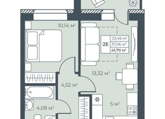 Продается 2-комнатная квартира, 41.7 м2, Выкса