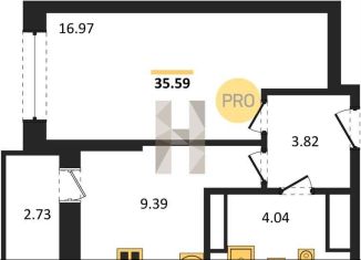 Продаю 1-комнатную квартиру, 35.6 м2, Ростовская область