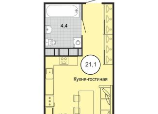 Квартира на продажу студия, 21 м2, Михайловск, переулок Ландышей, 4