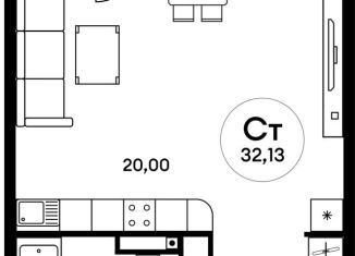 Продаю квартиру студию, 32.1 м2, Ростов-на-Дону