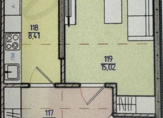 Продается однокомнатная квартира, 32.6 м2, Геленджик, Туристическая улица, 4Гк2А, ЖК Горизонт