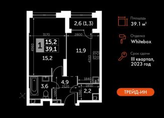 Продам 1-комнатную квартиру, 39.1 м2, Москва, СЗАО, Шелепихинская набережная, 40к1